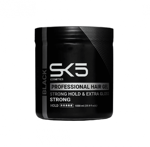 SK5 جل الشعر الأحترافي لثبات قوي ولمعان جذاب أسود - 1000 مل