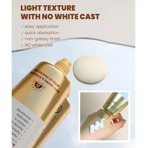 كي سيكريت كريم واقي شمس SPF50 بالكولاجين – ترطيب ومكافحة التجاعيد – 60 مل