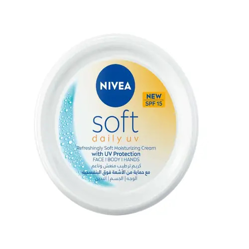 نيفيا سوفت كريم مرطب يومي SPF15 مع واقي شمس 100 مل