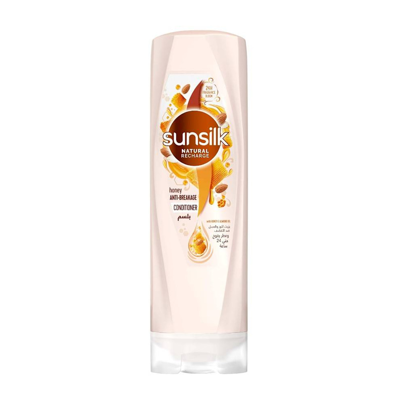 صانسيلك بلسم للشعر بزيت اللوز والعسل ضد التقصف - 350 مل