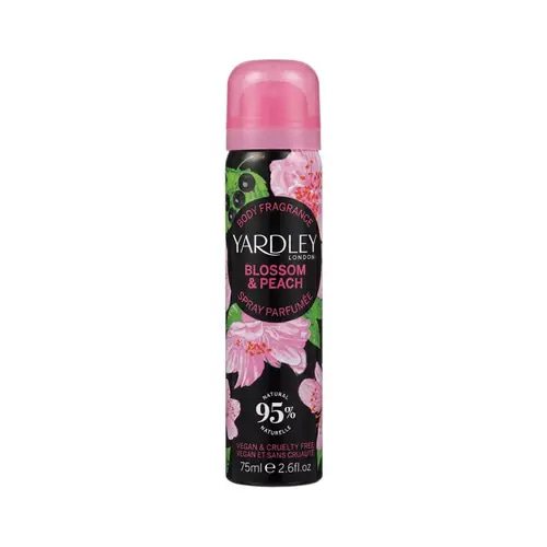 ياردلي لندن بخاخ معطر للجسم طبيعي زهر الخوخ - 75 مل 
