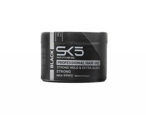 SK5 جل الشعر الأحترافي لثبات قوي ولمعان جذاب أسود- 500 مل