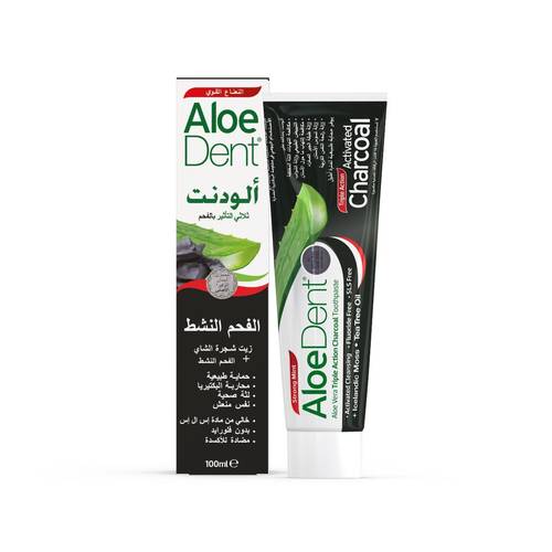 ألودنت معجون أسنان ثلاثي المفعول بالفحم وزيت شجرة الشاي - 100 مل