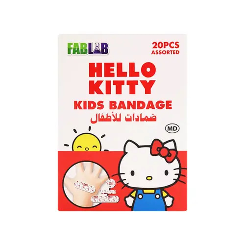 فاب لاب ضمادات جروح للأطفال هلو كيتي (أحجام مختلفة) – 20 حبة