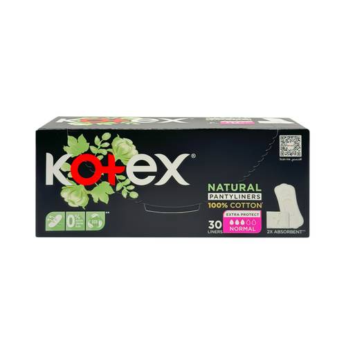 كوتكس فوط صحية طبيعية 100% قطن  - 30 فوطة