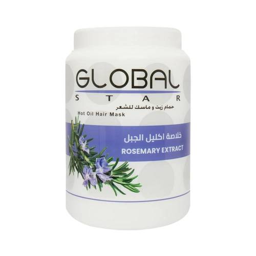 جلوبال ستار، حمام زيت وماسك للشعر بخلاصة اكليل الجبل - 1500 مل