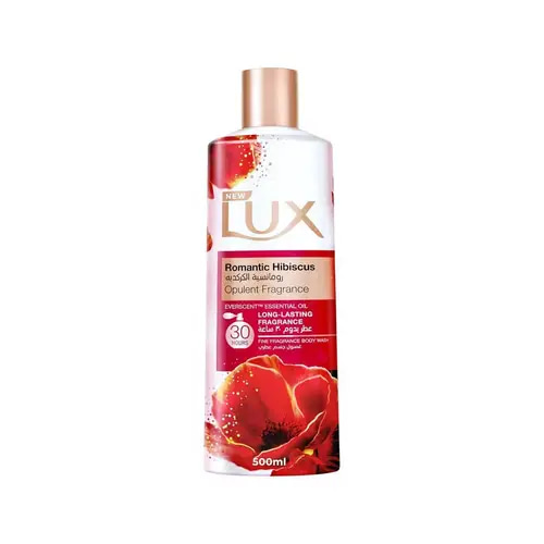 لوكس غسول جسم عطري رومانسية الكركديه - 500 مل 