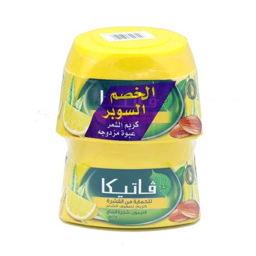 فاتيكا  كريم تصفيف الشعر بالليمون وشجرة الشاي واللوز عبوتان  -140 مل 