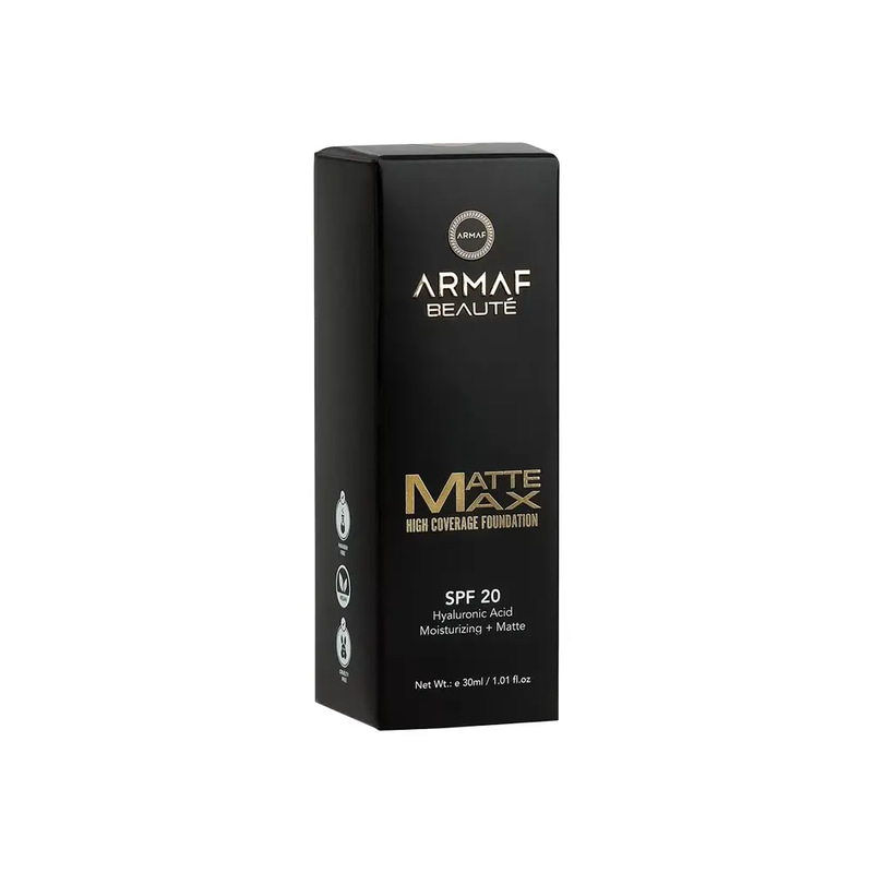 ارماف بيوتي كريم أساس سائل مات ماكس تغطية عالية مع واقي شمس (SPF20 ) – 30 مل