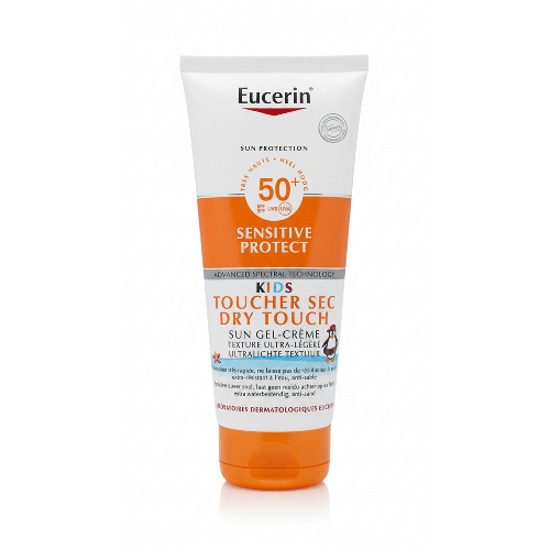 يوسيرين واقي شمس جل كريم للأطفال للبشرة الحساسة SPF 50+ دراي تاتش – 200 مل