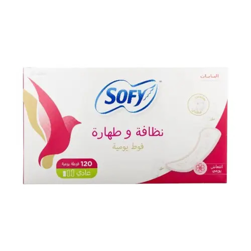 سوفي كلين آند بيور فوط يومية للملابس الداخلية برائحة منعشة - 120فوطه