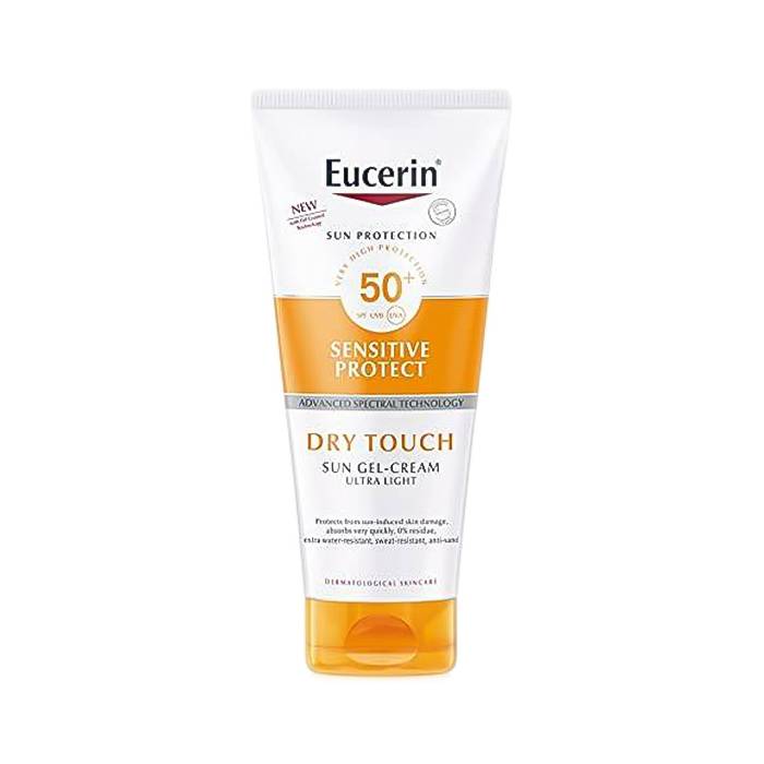 يوسيرين كريم جل دراي تاتش للجسم للحماية من الشمس SPF50+ شفاف – 200 مل