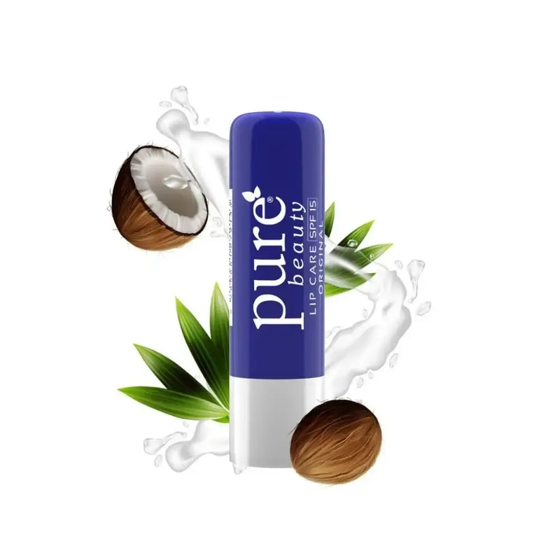 بيور بيوتي مرطب شفاه مع SPF15 بنكهة جوز الهند - 4.5 جرام