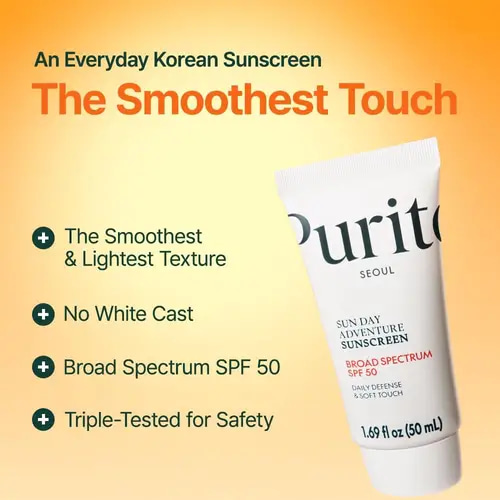 بيوريتو سيول واقي شمس صن داي أدفنتشر SPF 50 ناعم الملمس -50 مل