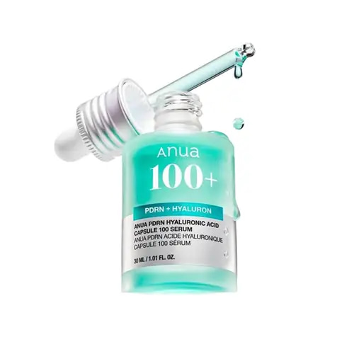 انوا +100 سيروم مرطب بحمض الهيالورونيك PDRN + كبسولة – 30 مل