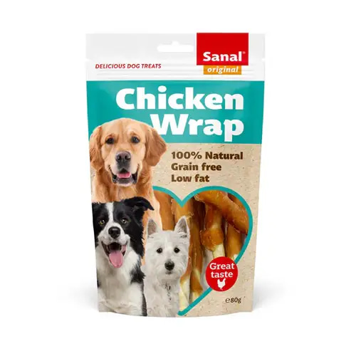 Chicken strips, a snack and treat for dogs, 80g - Senal