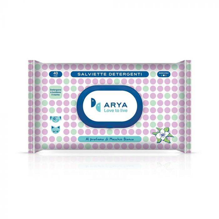 Aria White Musk Scented Wet Wipes, 40 Pieces