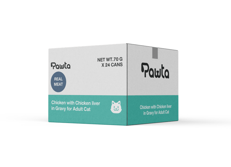 Pawta Complete & Balanced Chicken with Chicken Liver in Gravy for Adult Cats 70g