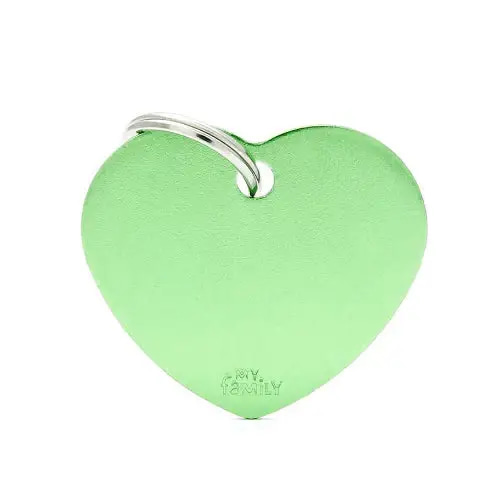 Large green heart-shaped pendant