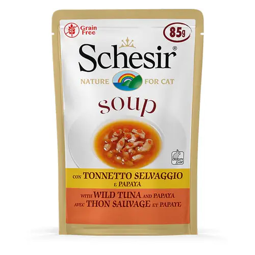Sheezer Wild Tuna & Papaya Soup Wet Cat Food, 85g