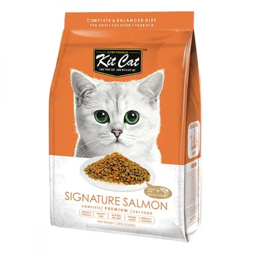 Kit Kat Salmon Dry Cat Food (For Beautiful Fur) 1.2 kg
