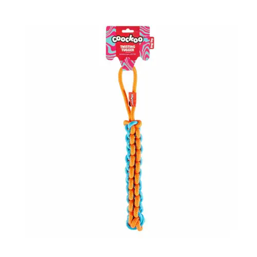 Coockoo Dog Toy Twisting Tugger 45x4,5x4,5cm Blue & Orange