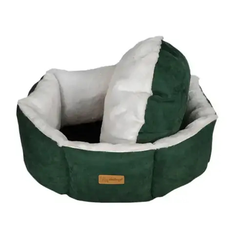 Villain Go Cupcake Round Bed for Cats and Dogs, Green