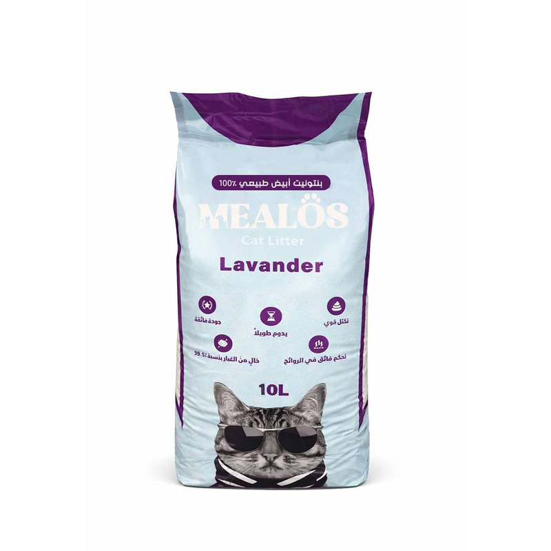 MEALOS Cat Litter Lavander - 10 - Litre