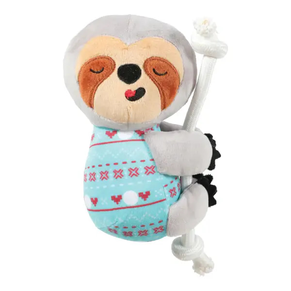 Zolux Chiquitus Sloth with Rope Toy for Dogs