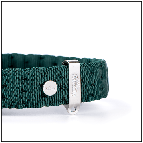 My Family Milan Green Nylon Collar 26 x 1.6 cm