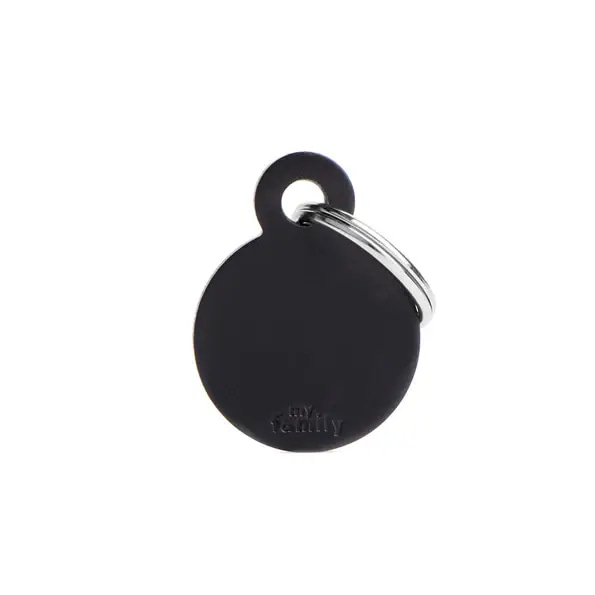 My Family Round Metal Collar for Cats and Dogs