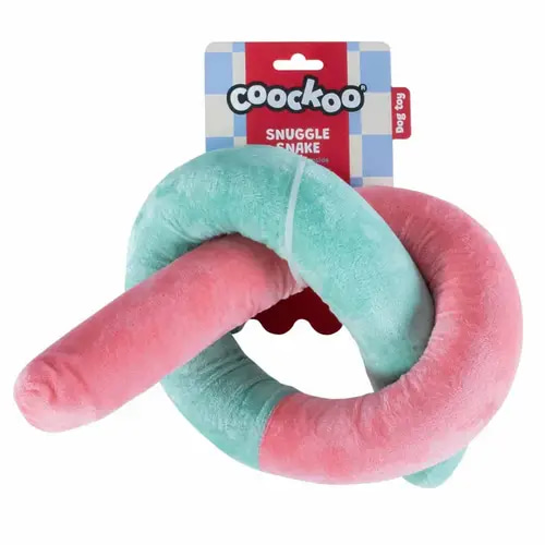 Coockoo Dog Toy Snuggle Snake 33x20x10cm Mixed Colors