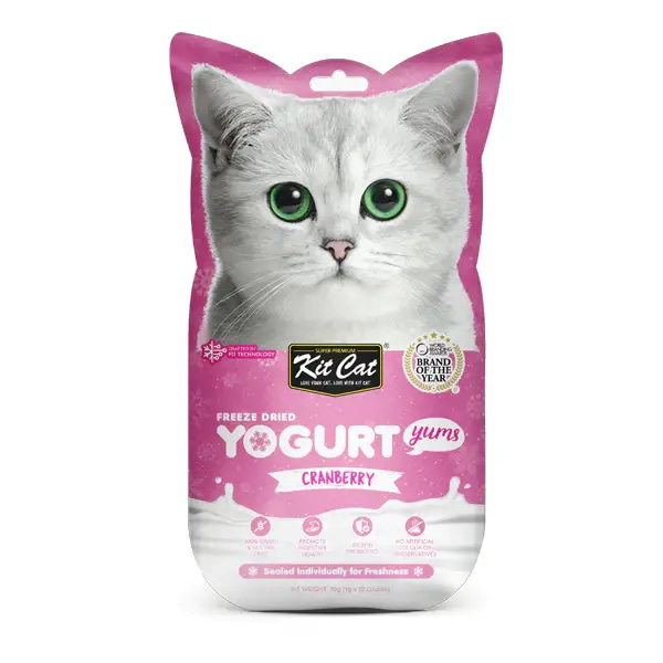 Kit Kat Frozen & Dried Yogurt with Cranberry Flavor Cat Treats 10 x 1g
