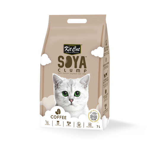 Kit Cat Soya clump natural Soybean Cat Litter 7L - COFFEE