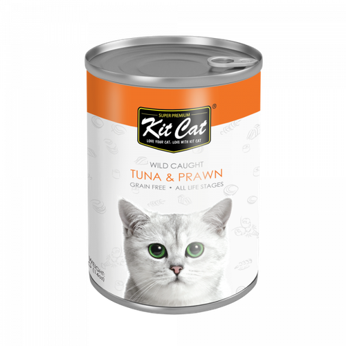 Tuna and shrimp wet cat food - Kit Kat 400g
