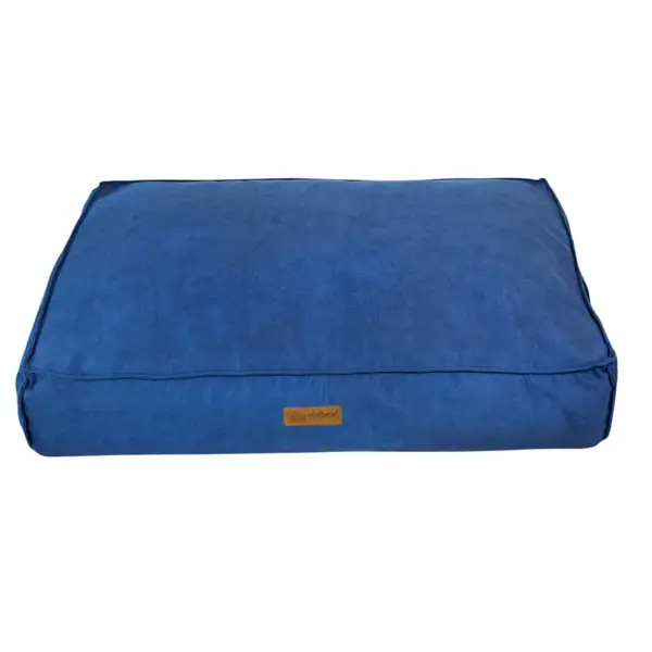 Villain Go Plus Soft Rectangular Open Bed for Cats and Dogs, Blue