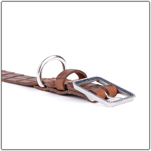 My Family Tucson Brown Leather Collar 64x4 cm