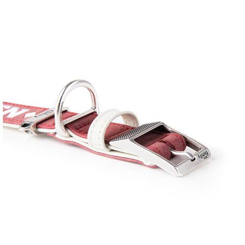 My Family Royal Leather Collar Cream/Red