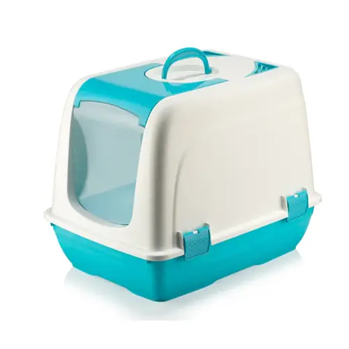 Fly Goo Cat Litter Box, Sky Blue