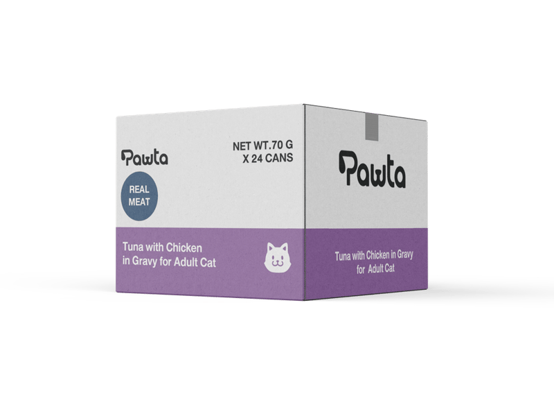 Pawta Complete & Balanced Chicken with Tuna in Gravy for Adult Cats 70g