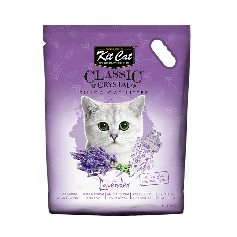 Kit Cat Classic Crystal Silica Litter Lavender 5L