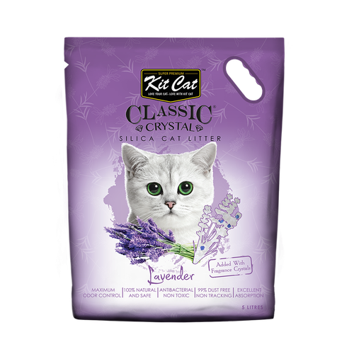 Kit Cat Classic Crystal Silica Litter Lavender 5L