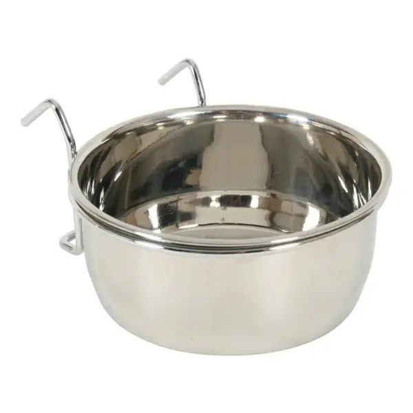 Zolux stainless steel bird feeder with wire hook