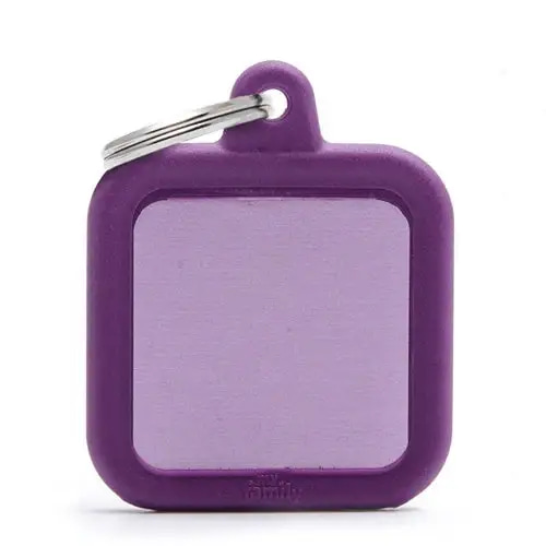 Purple square pendant