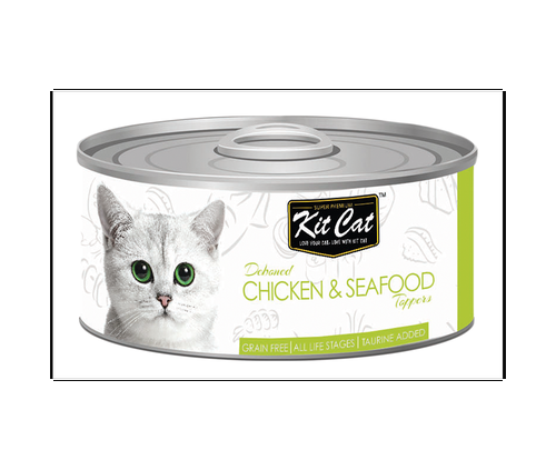 Chicken and seafood wet cat food - Kit Kat 80g