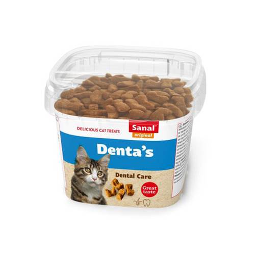 Sanal cup crunchy Treat to support dental health for Cats 75G