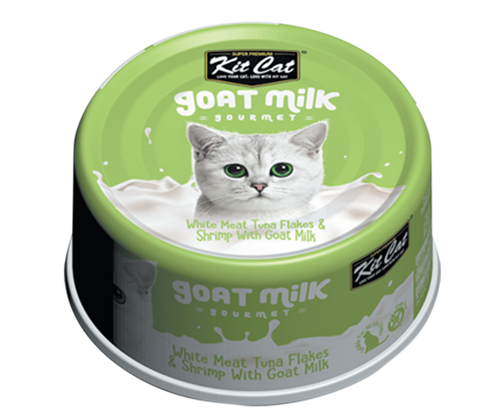KitCat Canned Cat Wet Food with Goat Milk And Tuna 70g