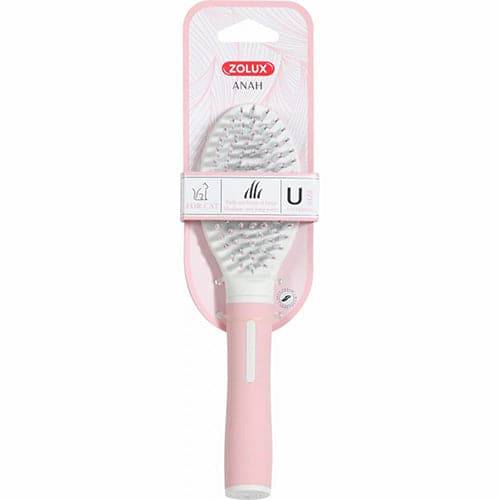 Zolux Cat Comb for Medium and Long Hair, Pink