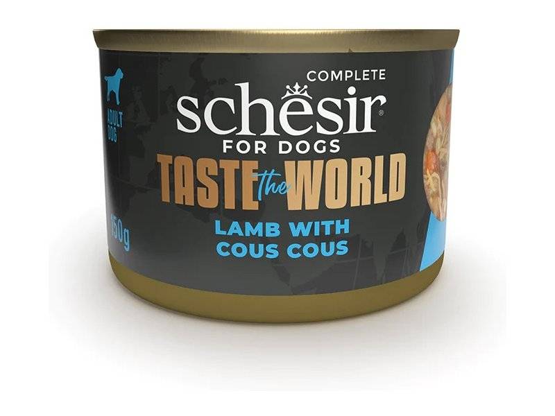 لحم الضأن مع الكسكس بالمرق طعام رطب للكلاب 150 غ تست ذا وورلد شيزر معلبات