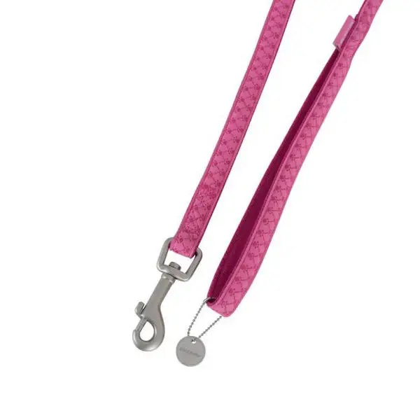 Zolux Mac Leather Dog Leash 25mm - Pink
